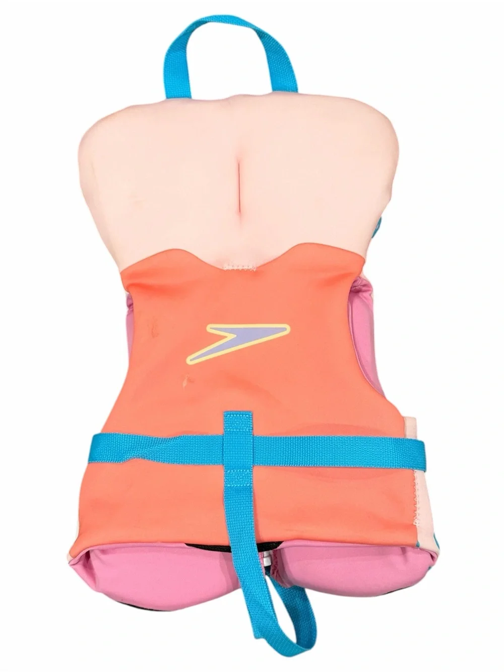 Speedo Type II PFD Infant Life Jacket Flotation Vest Floral Pink/Purple <30 lbs